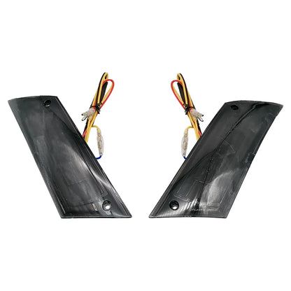 Power1 - LED Knipperlichten Achterzijde - Matrix / Flow / Audi - Smoke - Piaggio Zip - 24PI5071