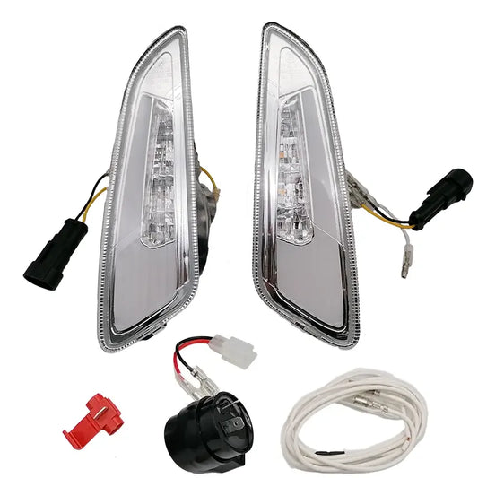 Power1 - RAW LED Tube Knipperlichten - Helder / Transparant - Voorkant - Sprint / Primavera / Elettrica