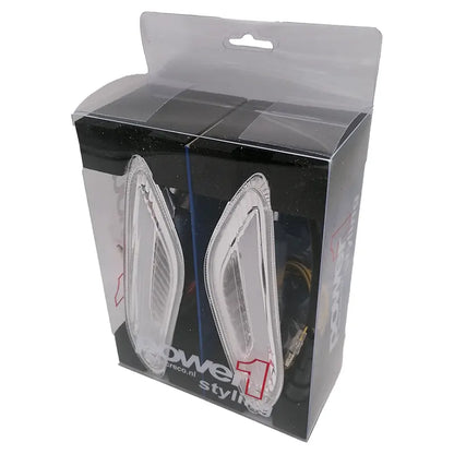 Power1 - RAW LED Tube Knipperlichten - Helder / Transparant - Achterkant - Sprint / Primavera / Elettrica