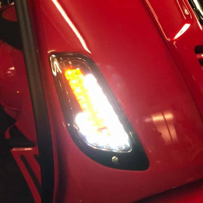Power1 / Power One - LED Knipperlichten Voorzijde - Smoke - Dagrijverlichting - Vespa LX / LXV / S - 24VE52