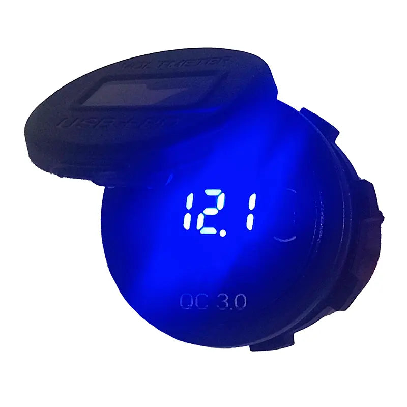 Quick Charge (QC3.0) en Power Delivery (PD3.0) - USB lader / aansluiting met dubbele USB poort en Voltmeter