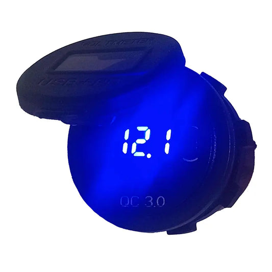 Quick Charge (QC3.0) en Power Delivery (PD3.0) - USB lader / aansluiting met dubbele USB poort en Voltmeter