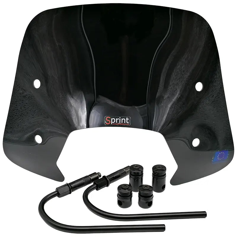 Roger Styling - Laag Zwart Windscherm voor Vespa Sprint