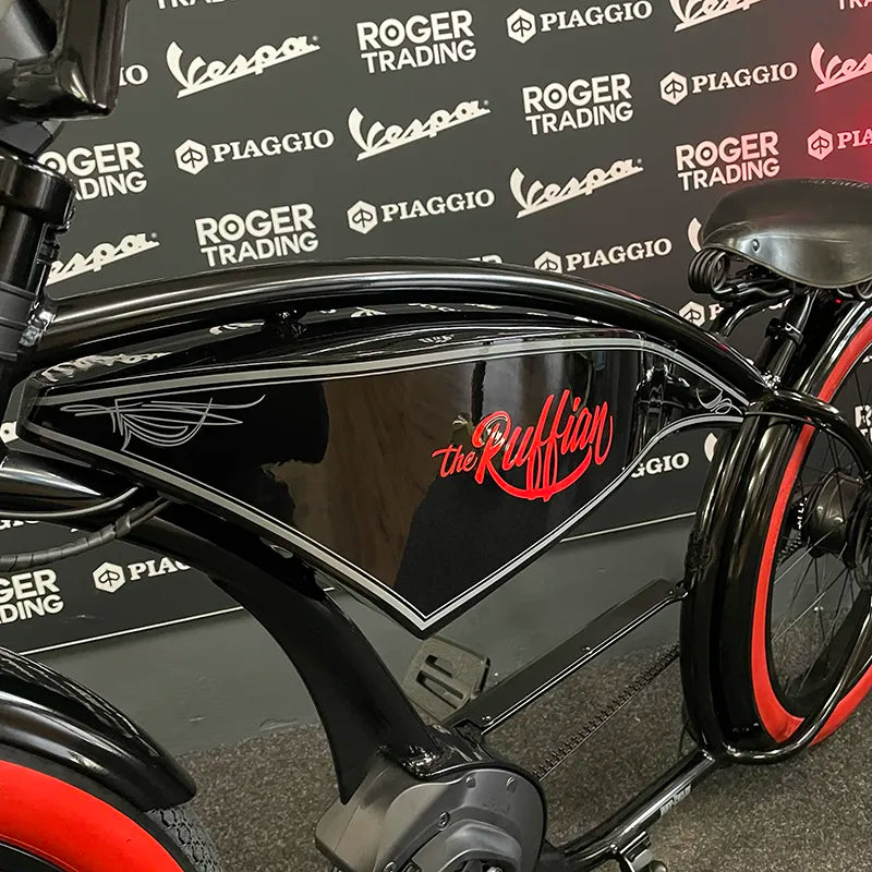 Ruff Cycles - The Ruffian Black and Red - Red Wall - Nieuw - 500Wh