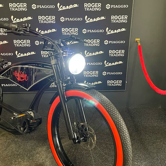 Ruff Cycles - The Ruffian Black and Red - Red Wall - Nieuw - 500Wh