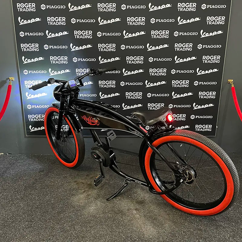 Ruff Cycles - The Ruffian Black and Red - Red Wall - Nieuw - 500Wh