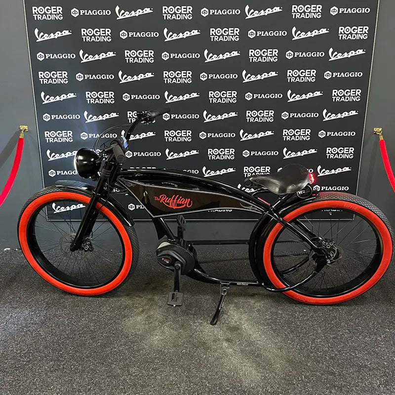 Ruff Cycles - The Ruffian Black and Red - Red Wall - Nieuw - 500Wh