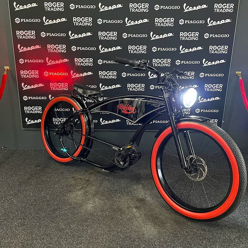 Ruff Cycles - The Ruffian Black and Red - Red Wall - Nieuw - 500Wh