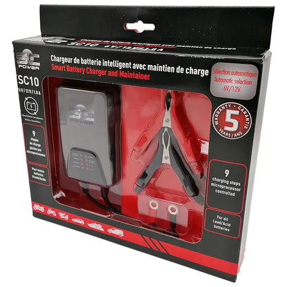 SC Power Acculader - 1 Ampère - 6 / 12 Volt - SC10