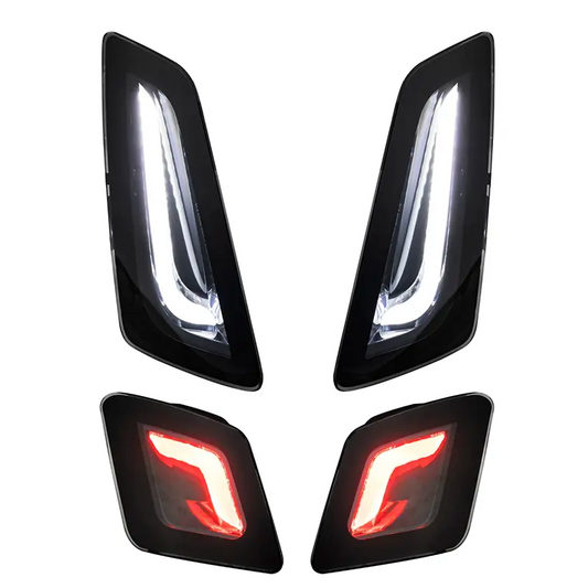 SIP - Knipperlichtset Voor &amp; Achter - Vespa GTS 125 ~ 300 - Euro5 vanaf Bouwjaar 2023 - Smoke Glas