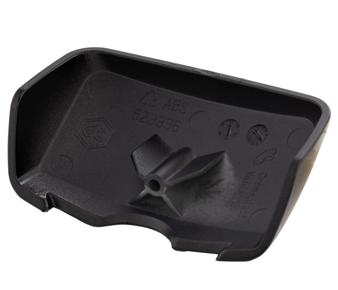 Cubierta original Vespa para soporte trasero - negro brillante / cromo - CM299102 / 1B001288