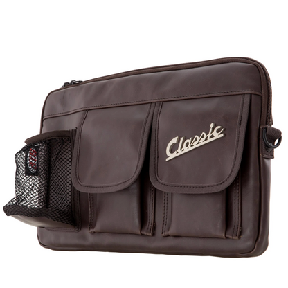 Sacoche de boîte à gants classique SIP - Vespa - Marron foncé - Similicuir