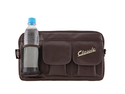 Sacoche de boîte à gants classique SIP - Vespa - Marron foncé - Similicuir