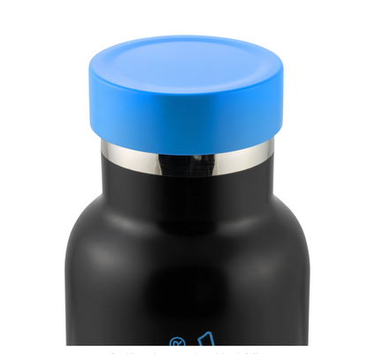 PIAGGIO Vespa Trinkflasche – Schwarz – 500 ml - Trinkbecher - Flasche - 8L0033MNNBLK