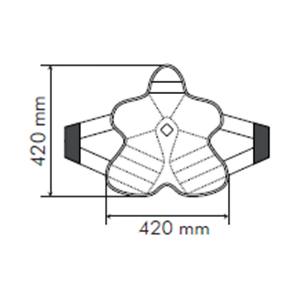 Cuscino per sella Tucano Urbano - Cool Fresh Moto - Nero – 420 x 420 mm - 407481115