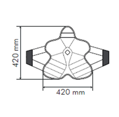 Cuscino per sella Tucano Urbano - Cool Fresh Moto - Nero – 420 x 420 mm - 407481115