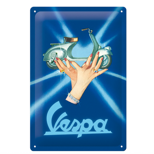 Metal Sign with Design - 30x20 - Vespa - Farbo Basso 1949