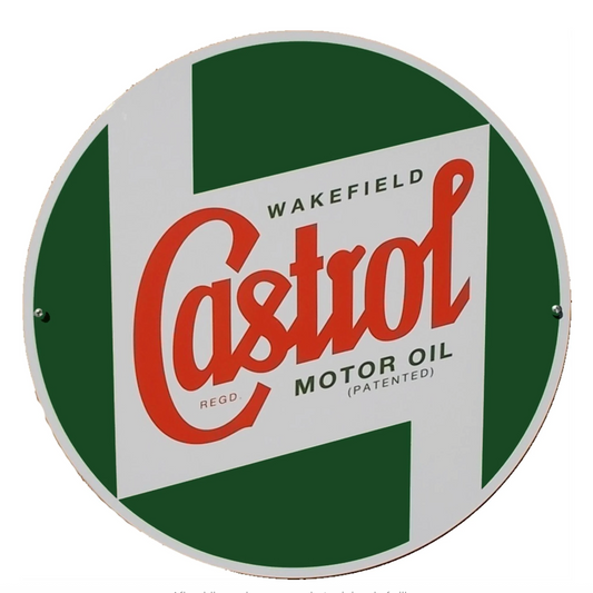 Metal Sign with Design - Round Ø 400 mm - CASTROL CLASSIC