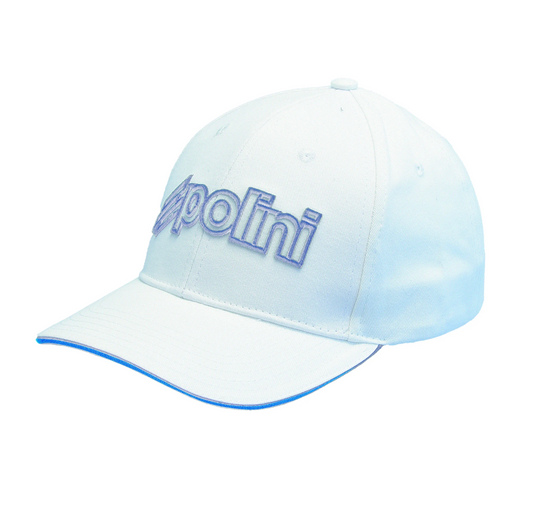 Cap - Original - Polini - White - Light Blue Polini Logo - 098.2669