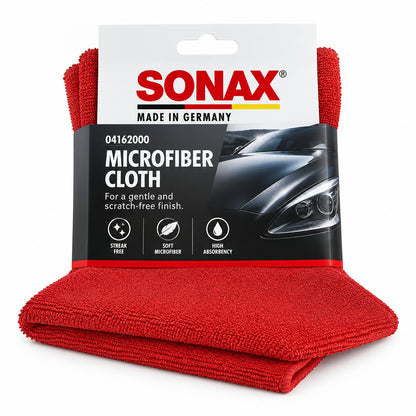 SONAX - Mikrofasertuch Außen Rot – 04162000