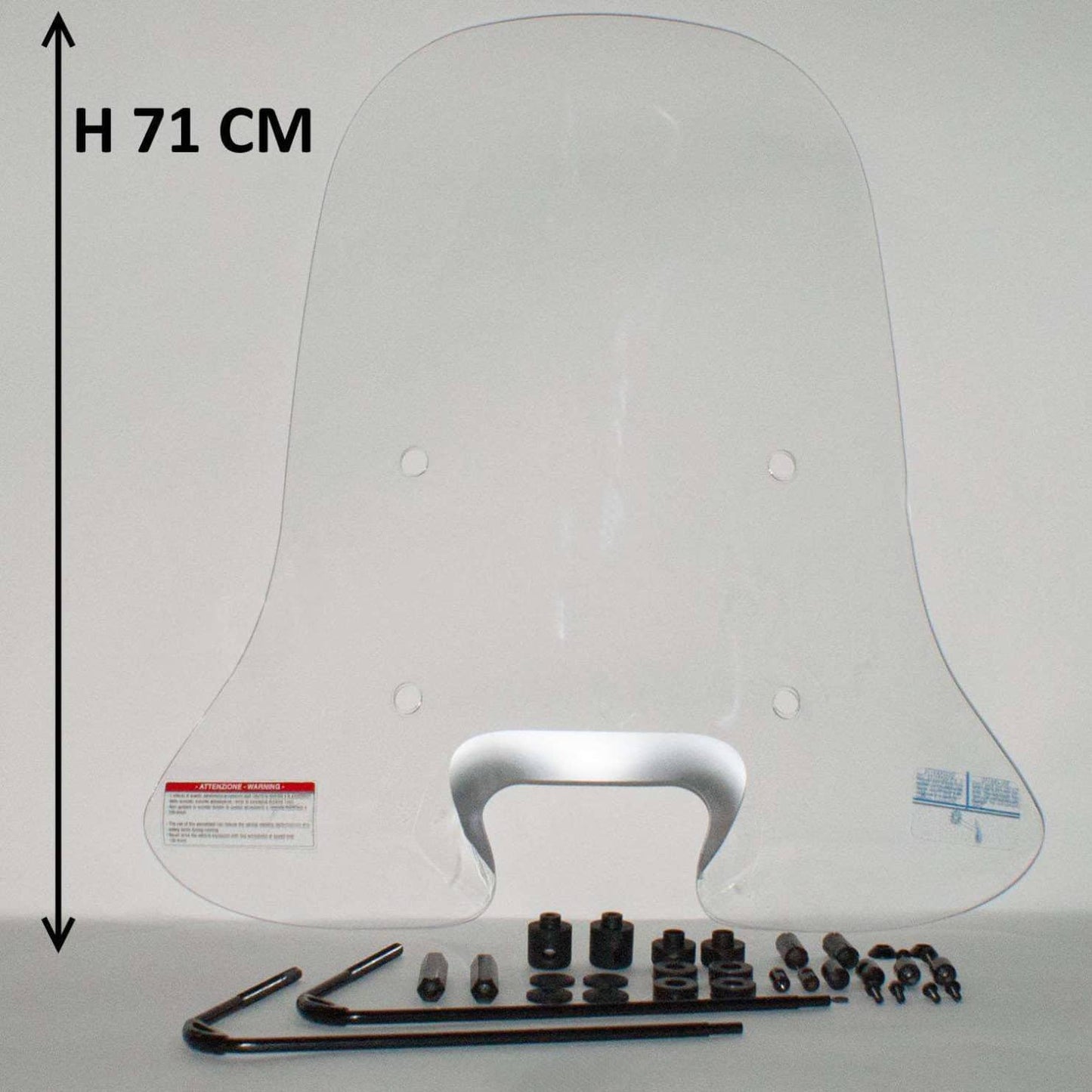 High Transparent Windshield for the Piaggo New Fly