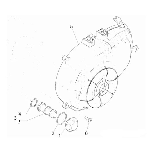 14. Vespa Sprint 50 IGET 4T 3V - Euro4 - 2017-2020 - Onderdelen Waterpomp