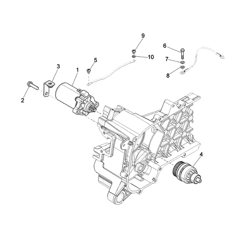 12. Vespa Sprint 50 IGET 4T 3V - Euro4 - 2017-2020 - Onderdelen Startmotor
