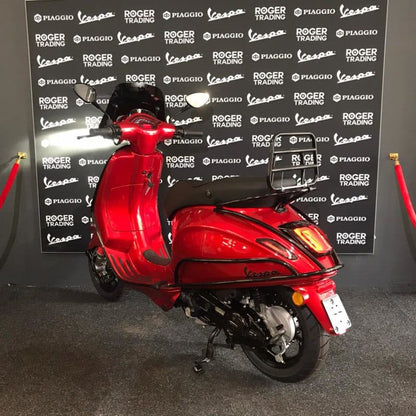 Vespa Sprint 2021 - 4T 3V - Euro5  -Blauw Kenteken - Candy Red - Custom