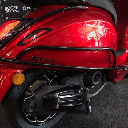 Vespa Sprint 2021 - 4T 3V - Euro5  -Blauw Kenteken - Candy Red - Custom