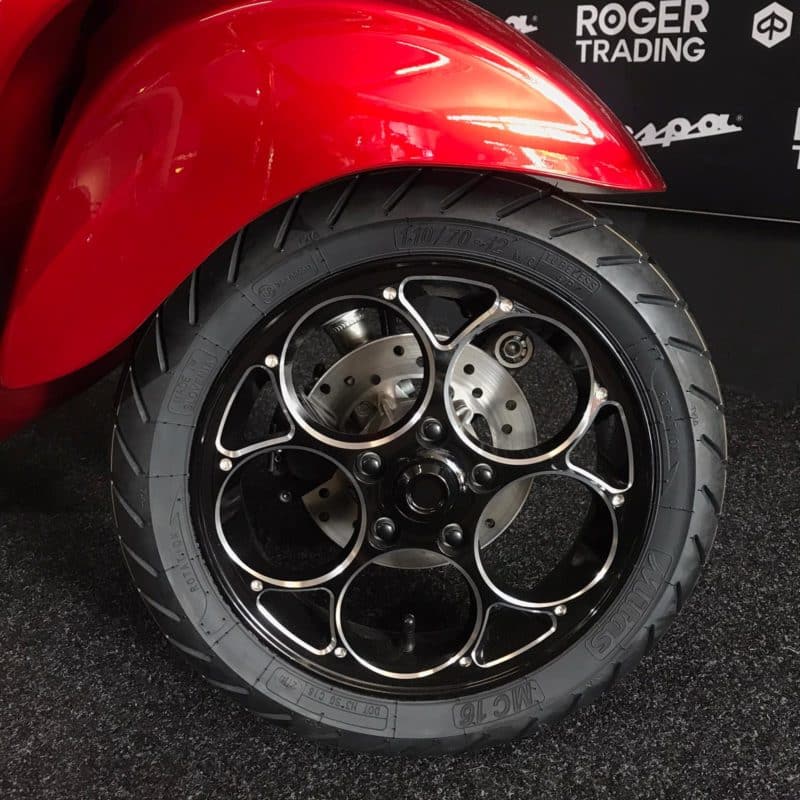 Vespa Sprint 2021 - 4T 3V - Euro5  -Blauw Kenteken - Candy Red - Custom