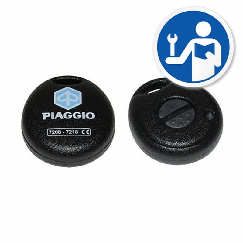 Handleiding Vespa / Piaggio Afstandsbediening koppelen aan diverse Piaggio Alarmsystemen