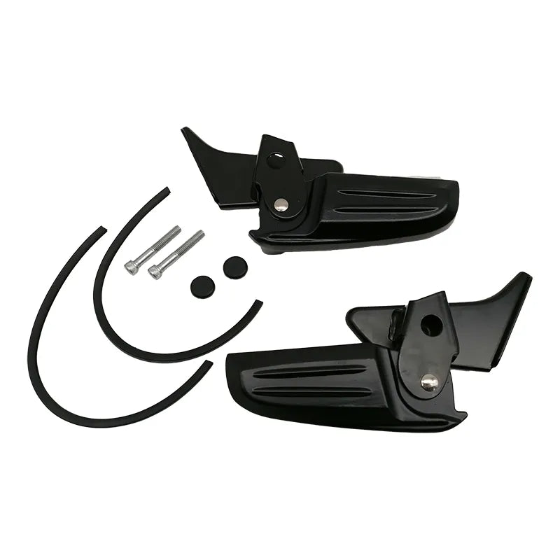 Trittbretter für Vespa Elettrica, Sprint und Primavera – Schwarz glänzend