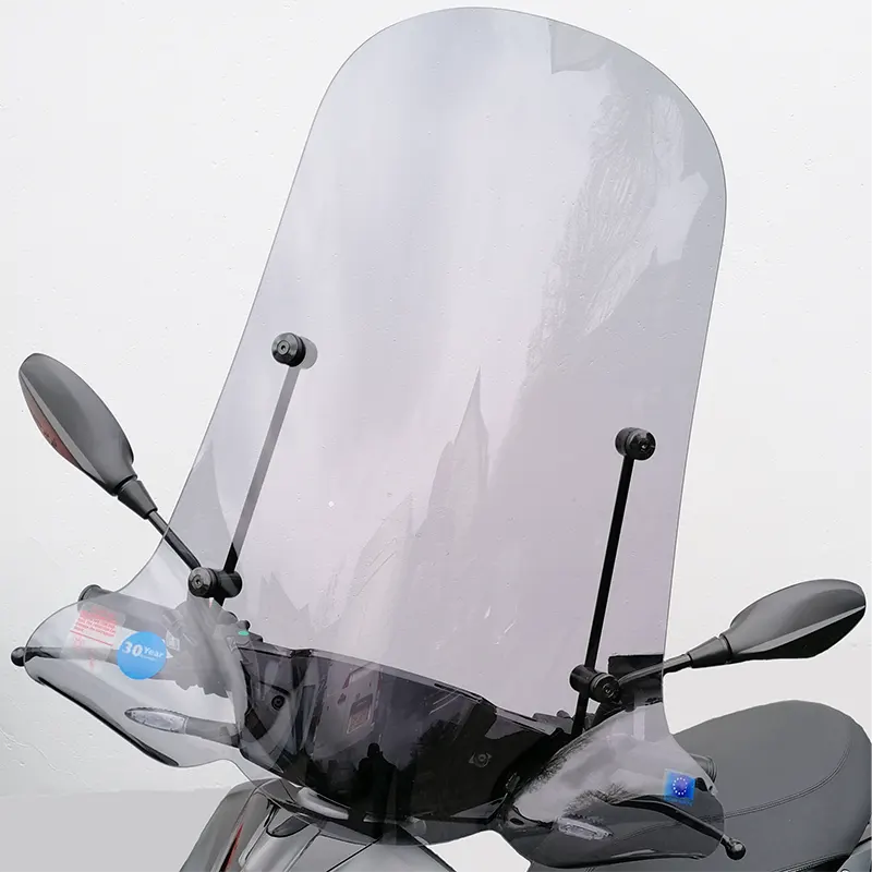 Hohe Windschutzscheibe für den Piaggio 1 (One) Elektroroller – Rauchglas/Transparent