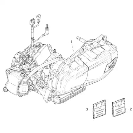 01. Vespa GTS 300 - HPE - Super - ABS - Euro5 - 2020-2022 - Części silnika