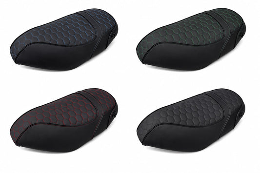 Buddyseat cover - Piaggio Zip - Audi RS Patroon Wit - Zip2000 - Buddydek