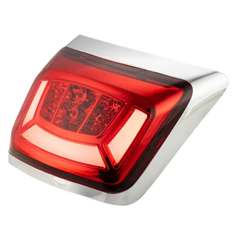 Zelioni LED Rear Light - Vespa GTS / GTV - Models from 2023 - Smoke / Black - Red / Chrome