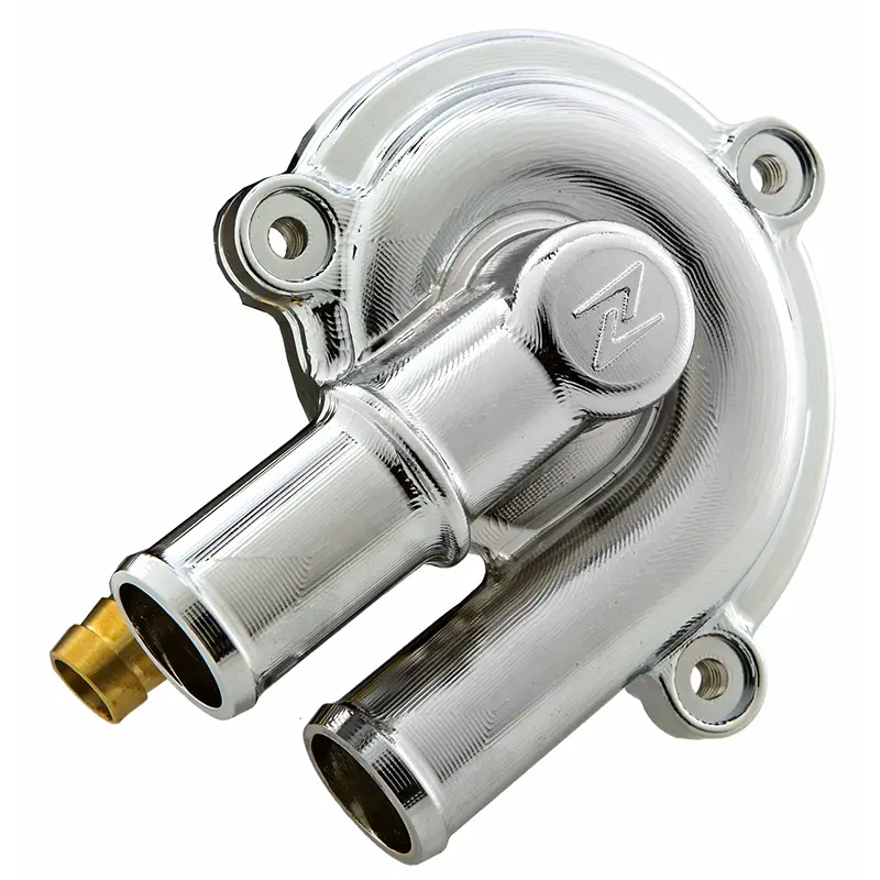 Zelioni Waterpompdeksel - Vespa GTS - Piaggio MP3 / Carnaby etc. - 125cc ~ 300cc - 877528 - Zwart / Chroom