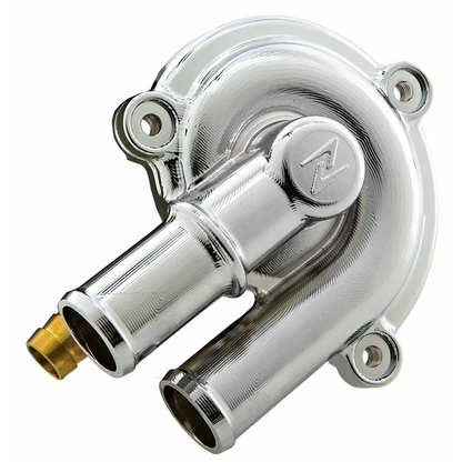 Zelioni Waterpompdeksel - Vespa GTS - Piaggio MP3 / Carnaby etc. - 125cc ~ 300cc - 877528 - Zwart / Chroom