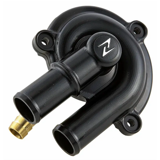 Zelioni Waterpompdeksel - Vespa GTS - Piaggio MP3 / Carnaby etc. - 125cc ~ 300cc - 877528 - Zwart / Chroom