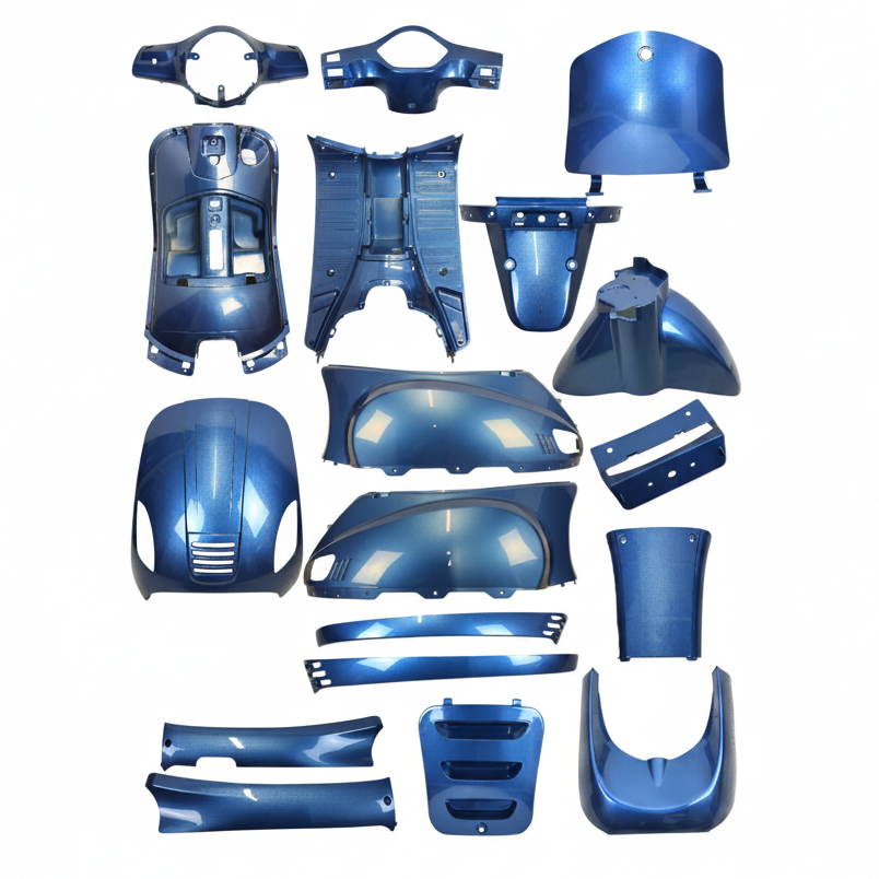 Kit de carenados - 9 piezas - Yamaha Aerox - negro mate - modelo antiguo de Aerox anterior a 2014