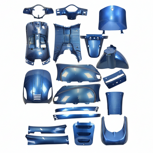 Zestaw owiewek – 9-elementowy – Yamaha Aerox – matowy czarny – starszy typ Aeroxa sprzed 2014 roku