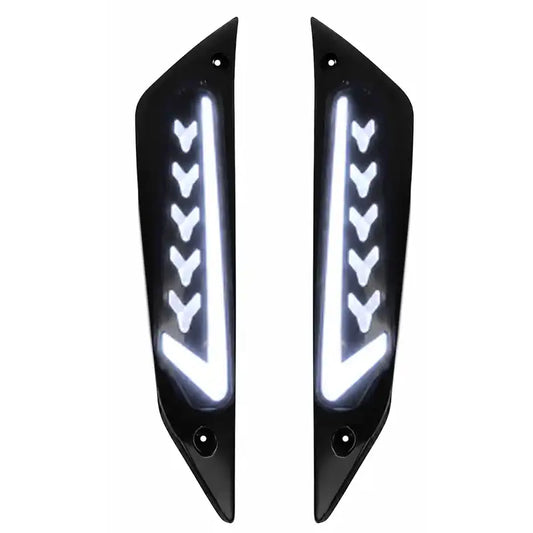 Alpha ARROW Bliksem - LED Knipperlichten Voorzijde - Smoke - Piaggio Zip