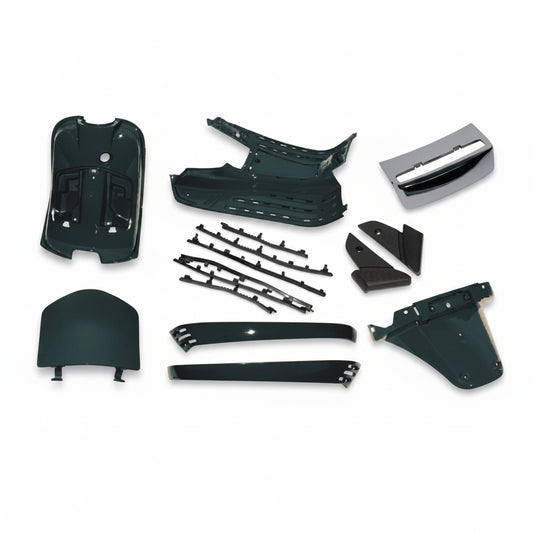 Binnenkappenset Vespa LX/S - Modellen 2005-2013 - 15-Delig - Mat Zwart 85/B