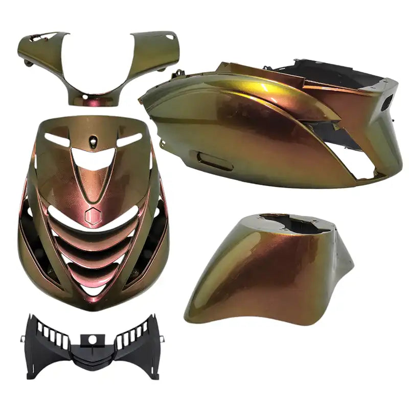 Kappenset – Piaggio Zip – 5-delig - met SP neus – Chesnut Bronze