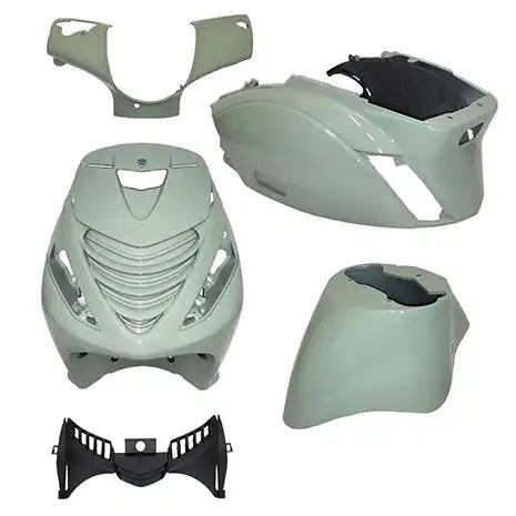 Kappenset – Piaggio Zip – 5-delig - met SP neus – Glacial Green