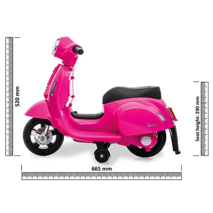 Kinder Vespa Elektrisch - 8.4V Li-Ion - Vanaf 18 maanden - Roze