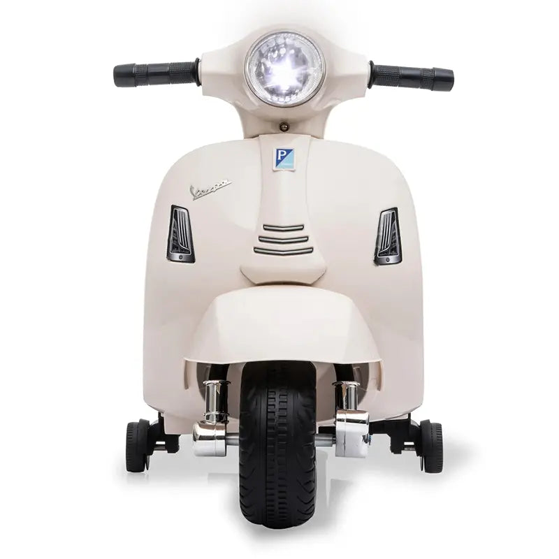 Kinder Vespa Elektrisch - 8.4V Li-Ion - Vanaf 18 maanden - Wit / Creme