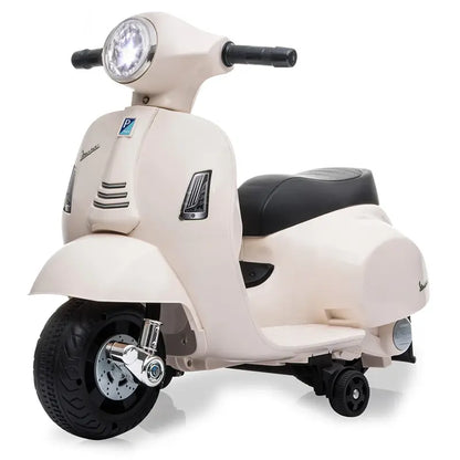 Kinder Vespa Elektrisch - 8.4V Li-Ion - Vanaf 18 maanden - Wit / Creme
