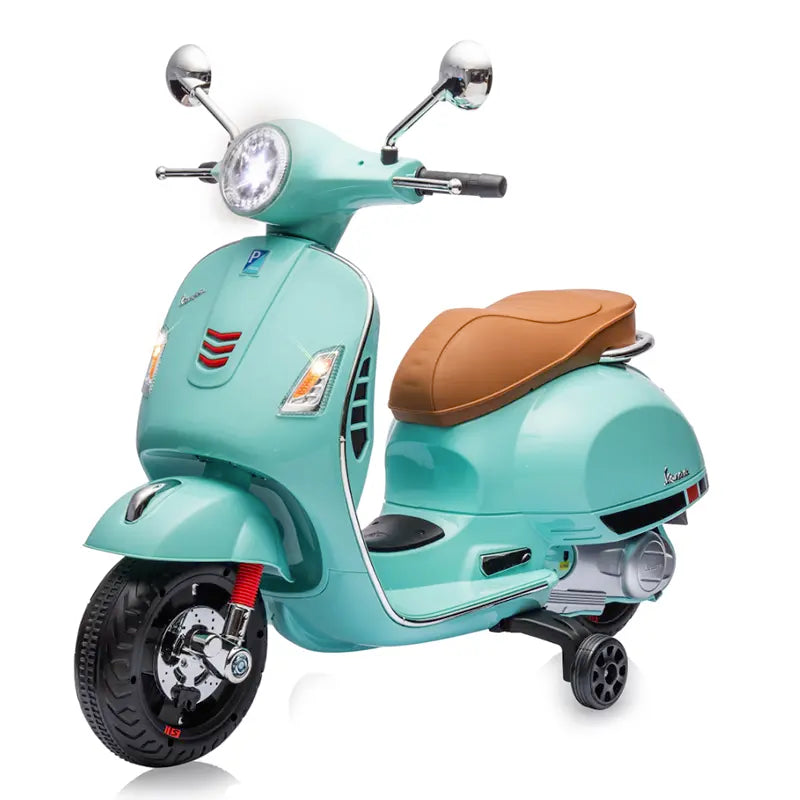 Kinder Vespa GTS Elektrisch - 12V Li-Ion - Vanaf 3 Jaar - Mint Groen