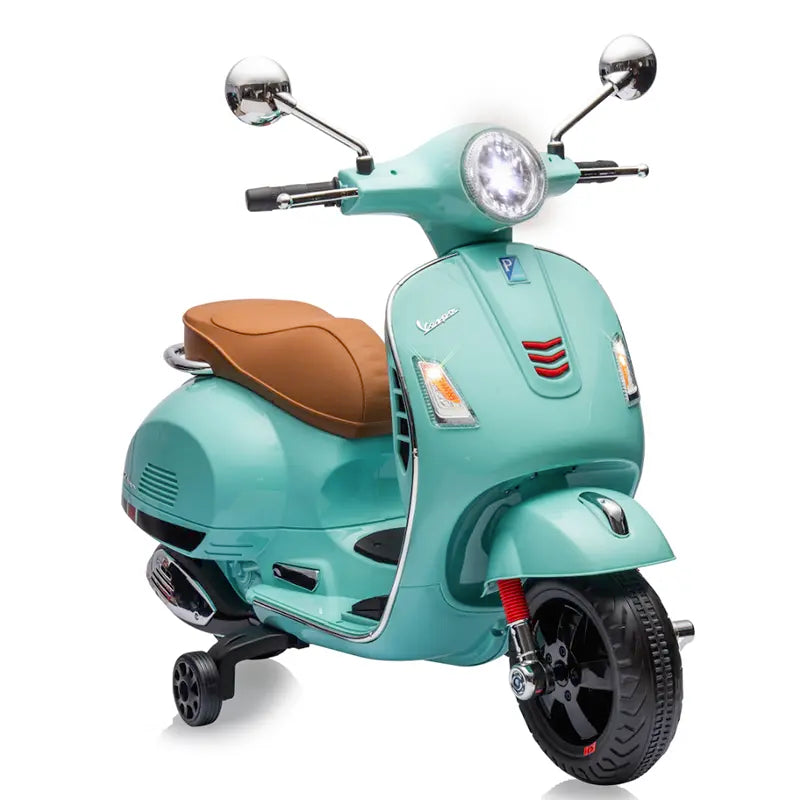 Kinder Vespa GTS Elektrisch - 12V Li-Ion - Vanaf 3 Jaar - Mint Groen